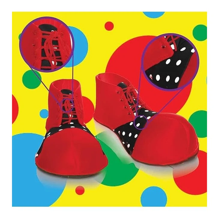 Oversized Red Clown Shoes, Adult - Image 2