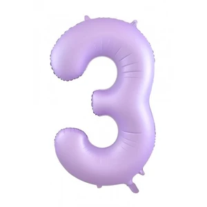 Pastel Lilac Number 3 Foil Balloon - 86cm