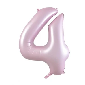 Pastel Pink Number 4 Foil Balloon - 86cm