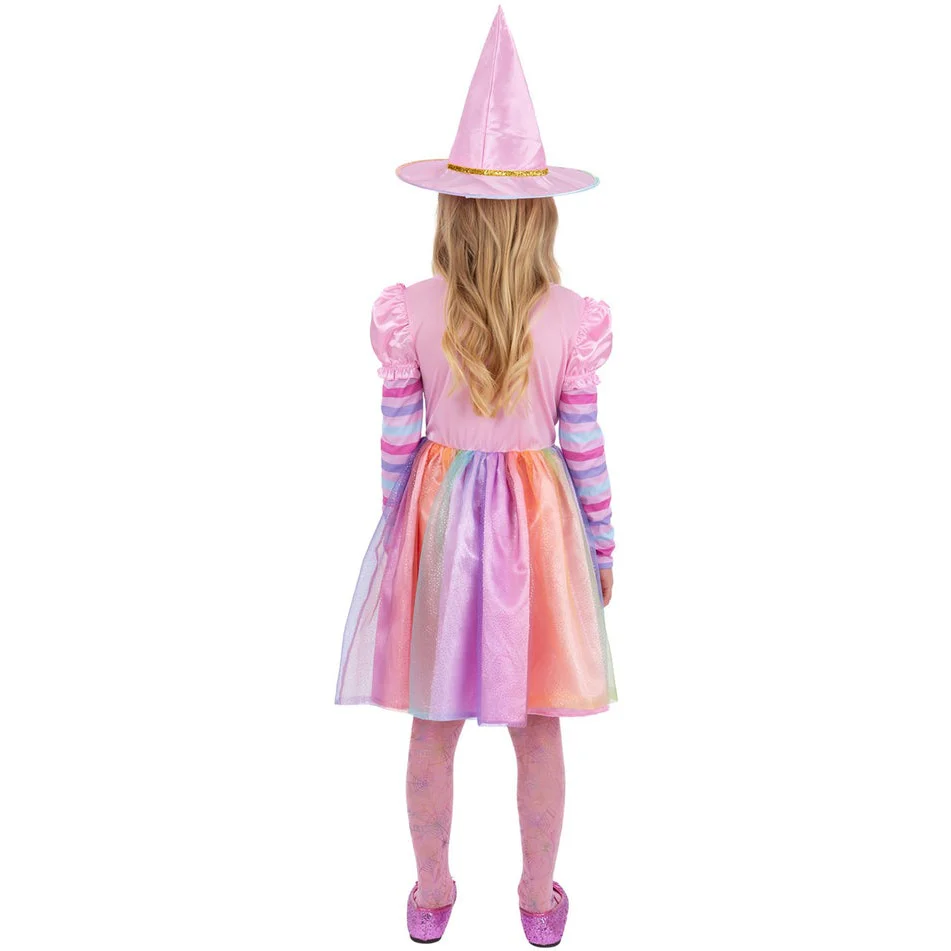 Pastel Rainbow Witch Costume, Child - Image 3