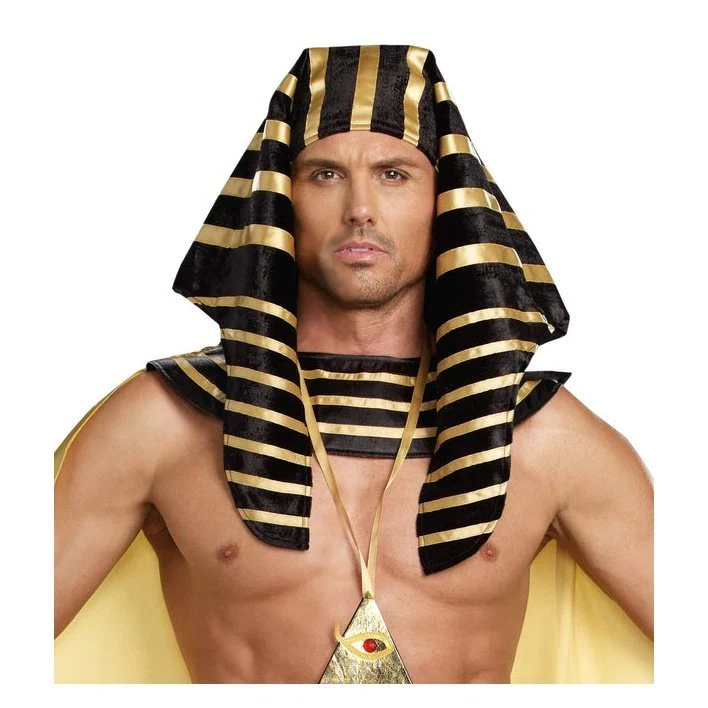 Pharaoh Black And Gold Headpiece