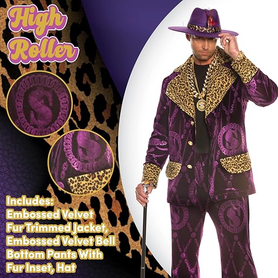 Pimp Big Player Adult Costume - Image 2