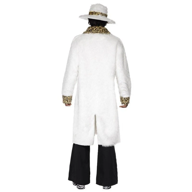 Pimp Costume, White And Leopard Skin - Image 4