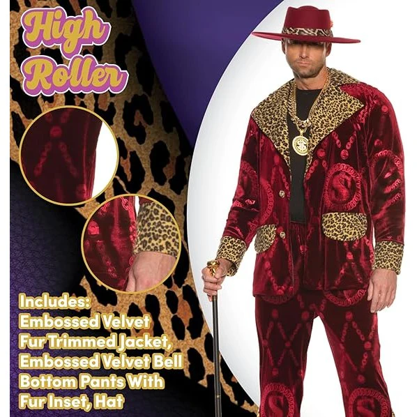 Pimp High Roller Adult Costume - Image 2