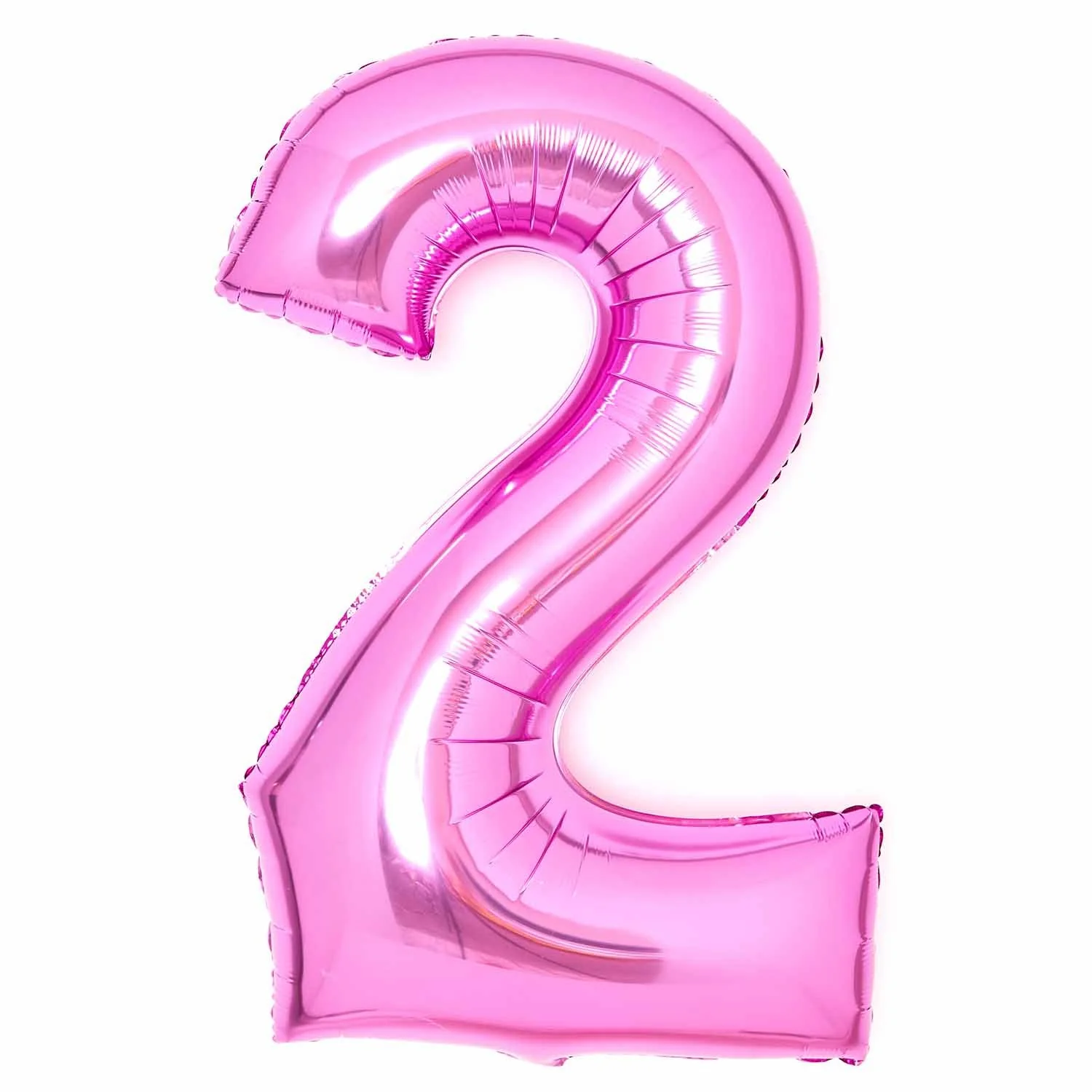 Pink Foil Number 2 Balloon 89cm