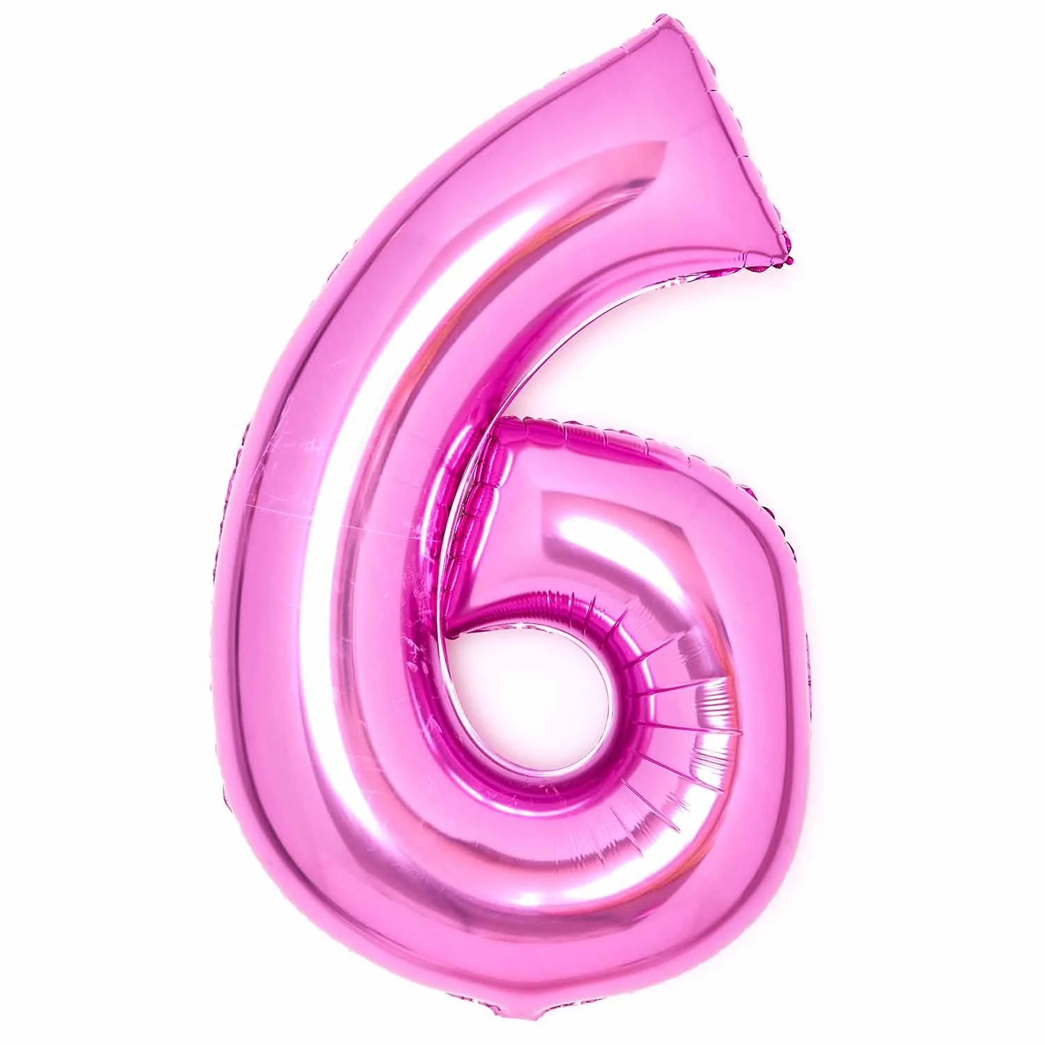 Pink Foil Number 6 Balloon 89cm