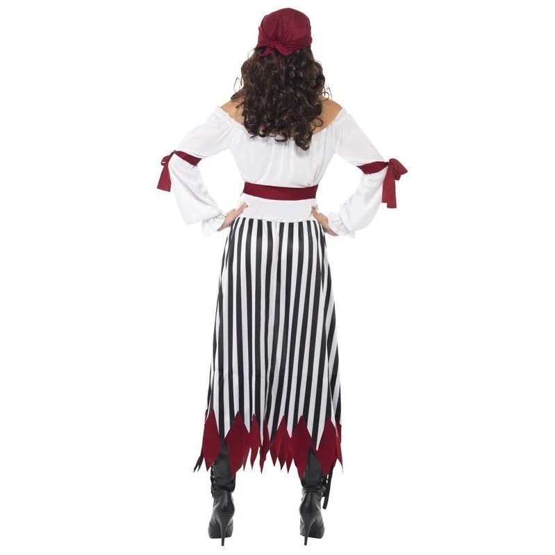 Pirate Lady Costume - Black and White - Image 3
