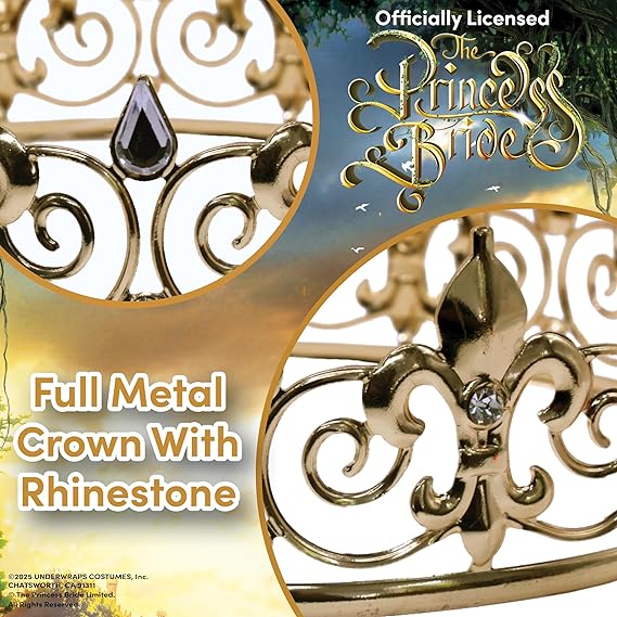 Princess Gold Metal Crown - Image 3