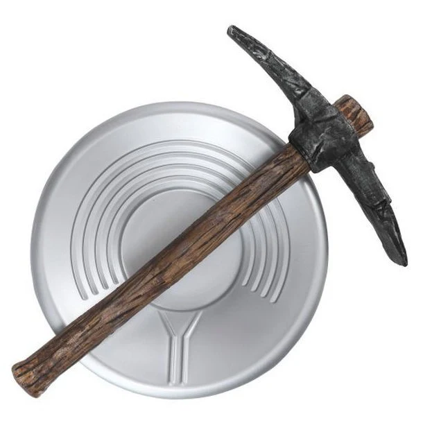 Prospector Pick Axe And Pan