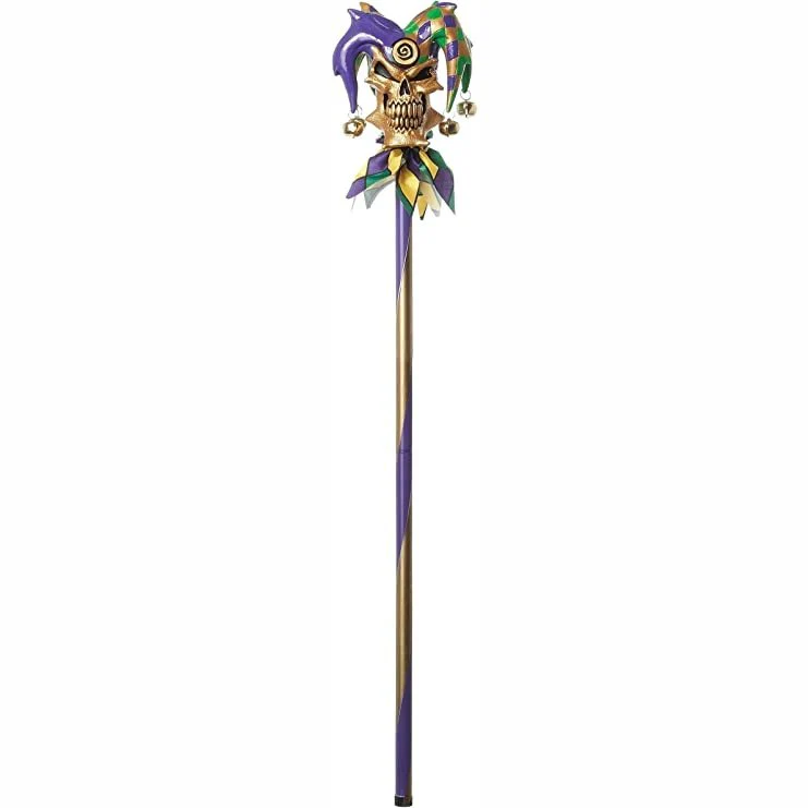 Psycho Mardi Gras Jester Cane