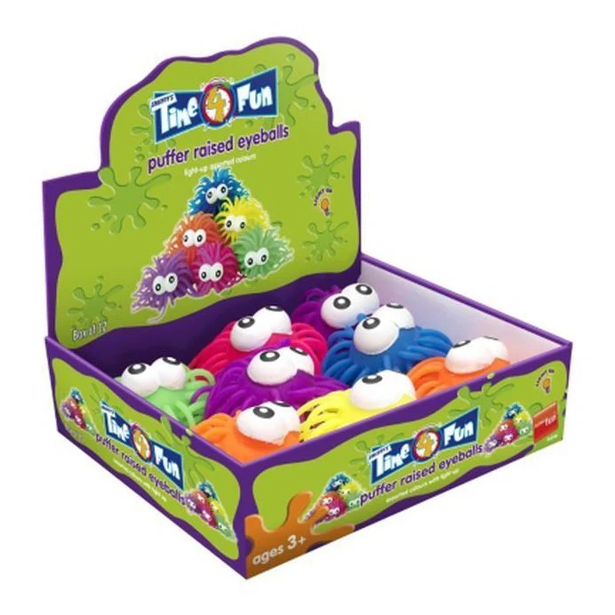 Puffer Ball, Two Tone Raised Eyeball, Light Up
