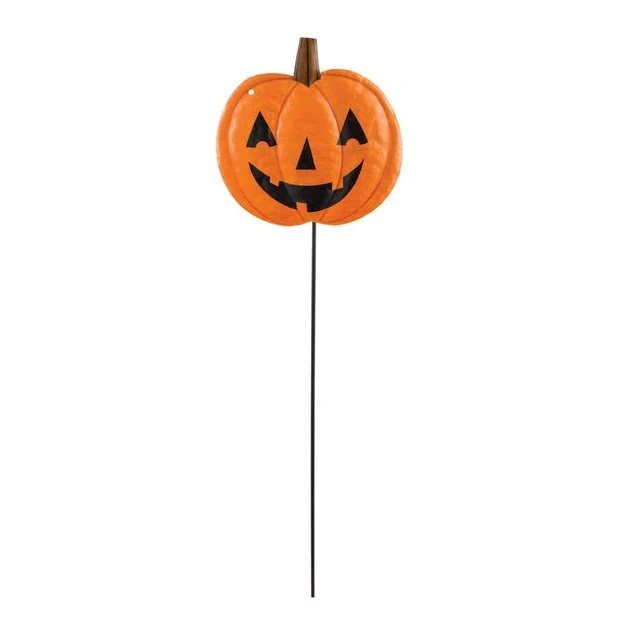 Pumpkin Small Metal Yard Stake