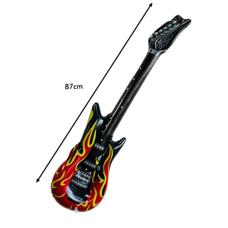 PVC Flame Inflatable Guitar - Image 2