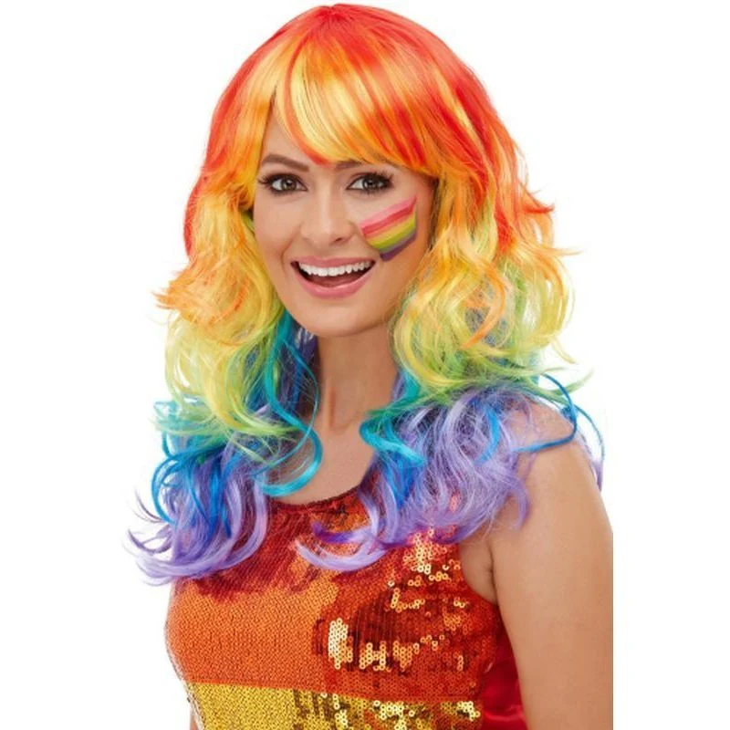 Rainbow Glam Wig