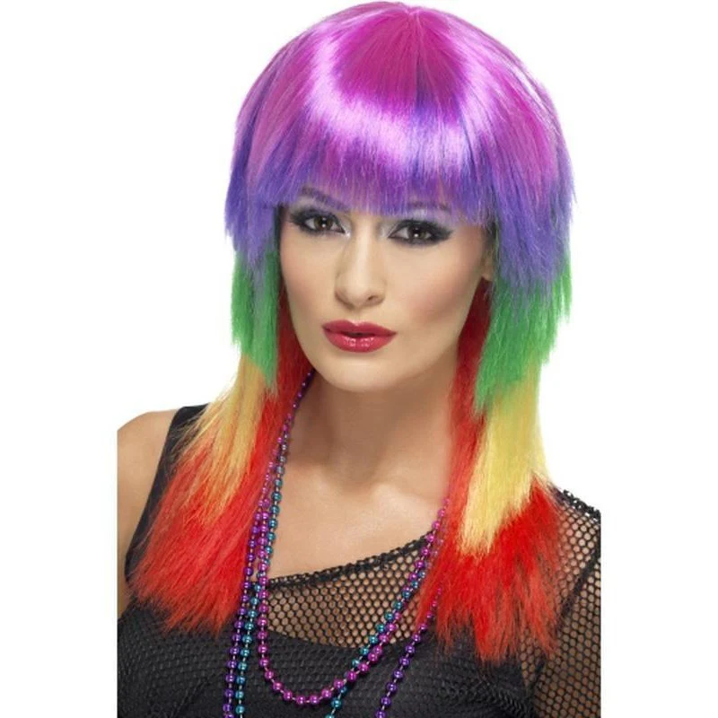 Rainbow Rocker Wig