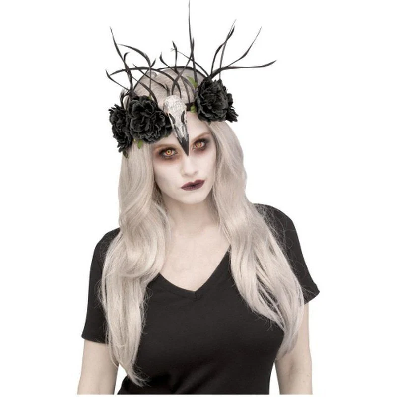 Raven Mistress Headband Black Floral