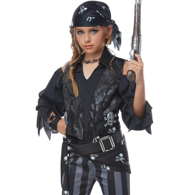 Rebel Pirate Girl's Costume - Image 2