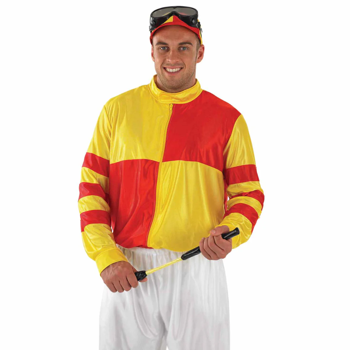 Red and Yellow Jockey Mens Costume - Image 3