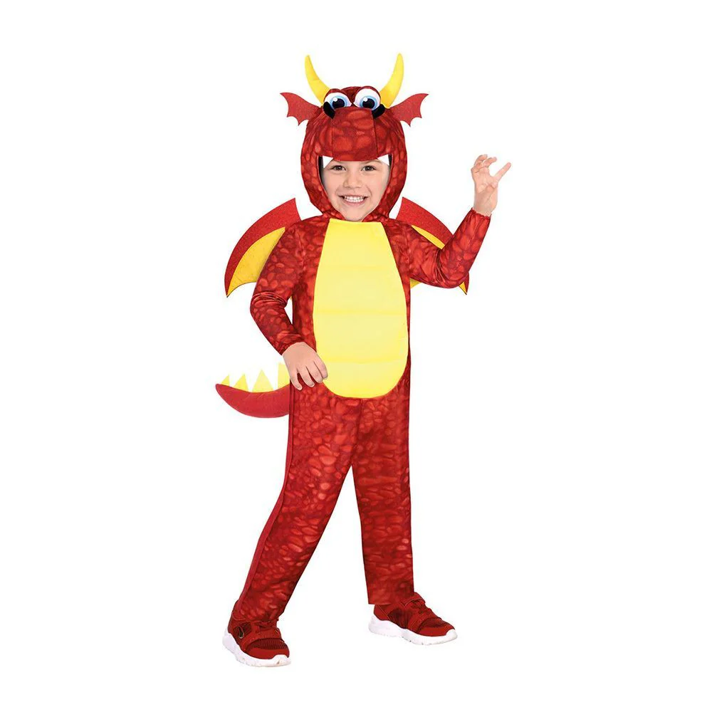 Red Dragon Boys Costume