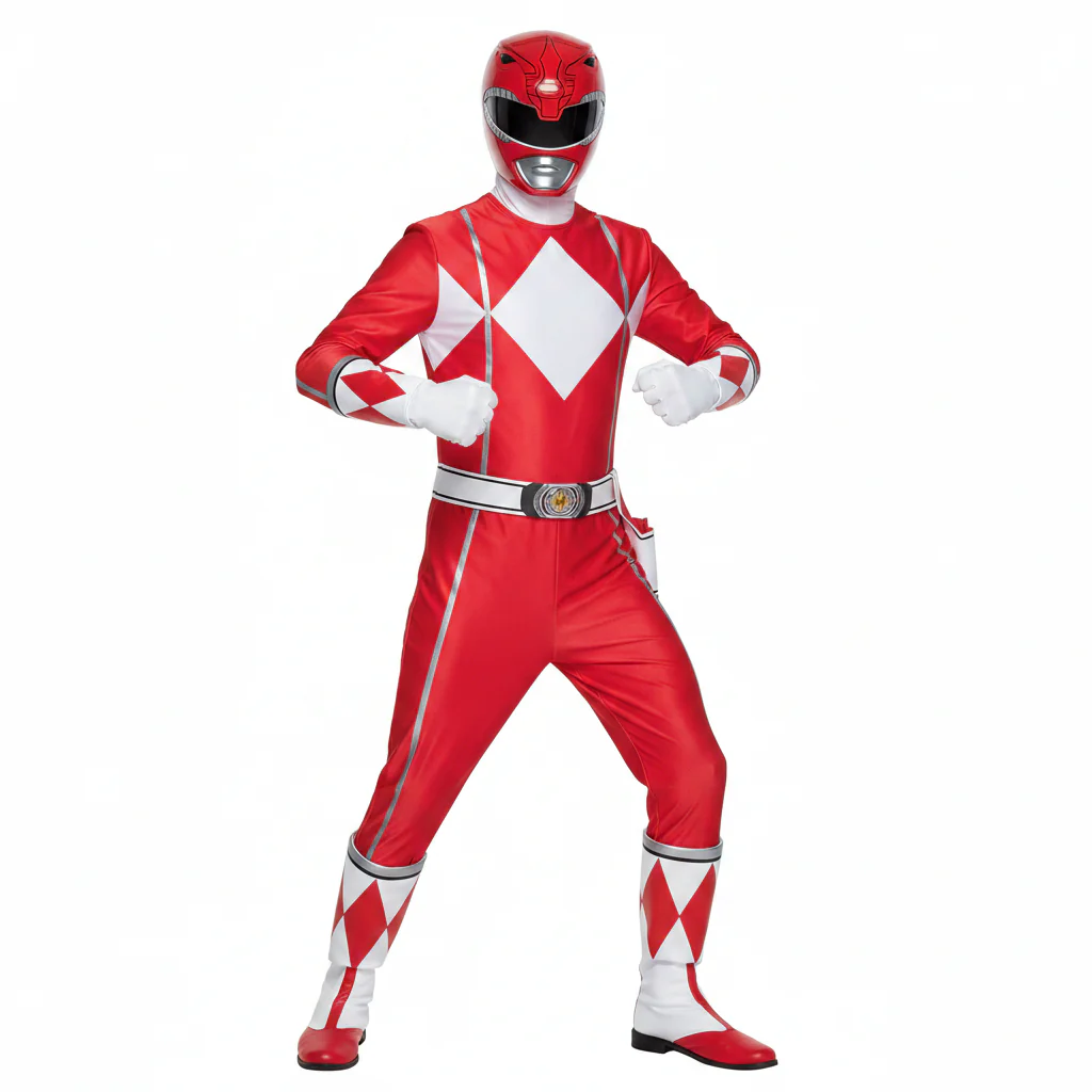 Red Power Ranger Child Costume - Image 2
