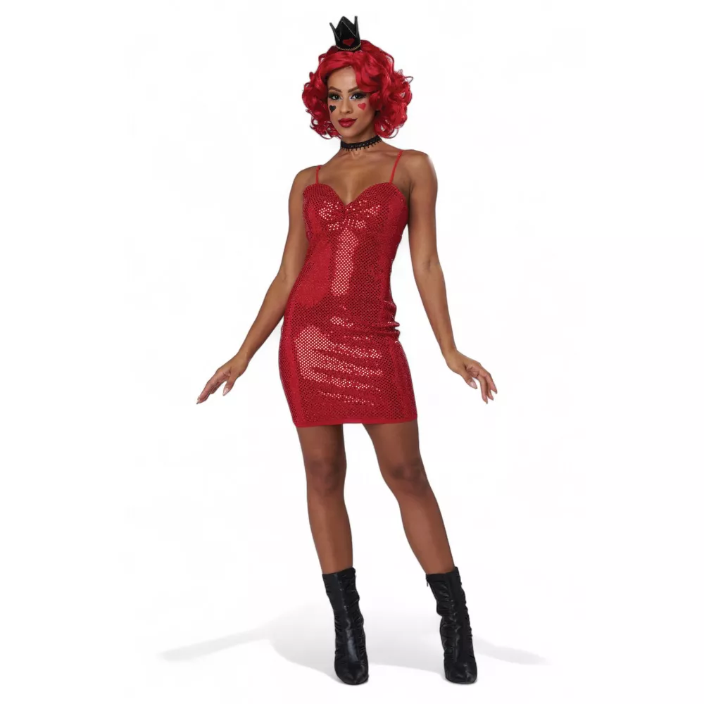 Red Queen Cosplay Dress, Adult - Image 4