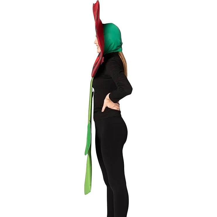 Red Rose Flower Adult Costume - Image 4