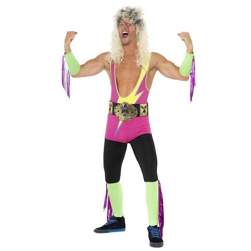 Retro Wrestler Costume - Image 4