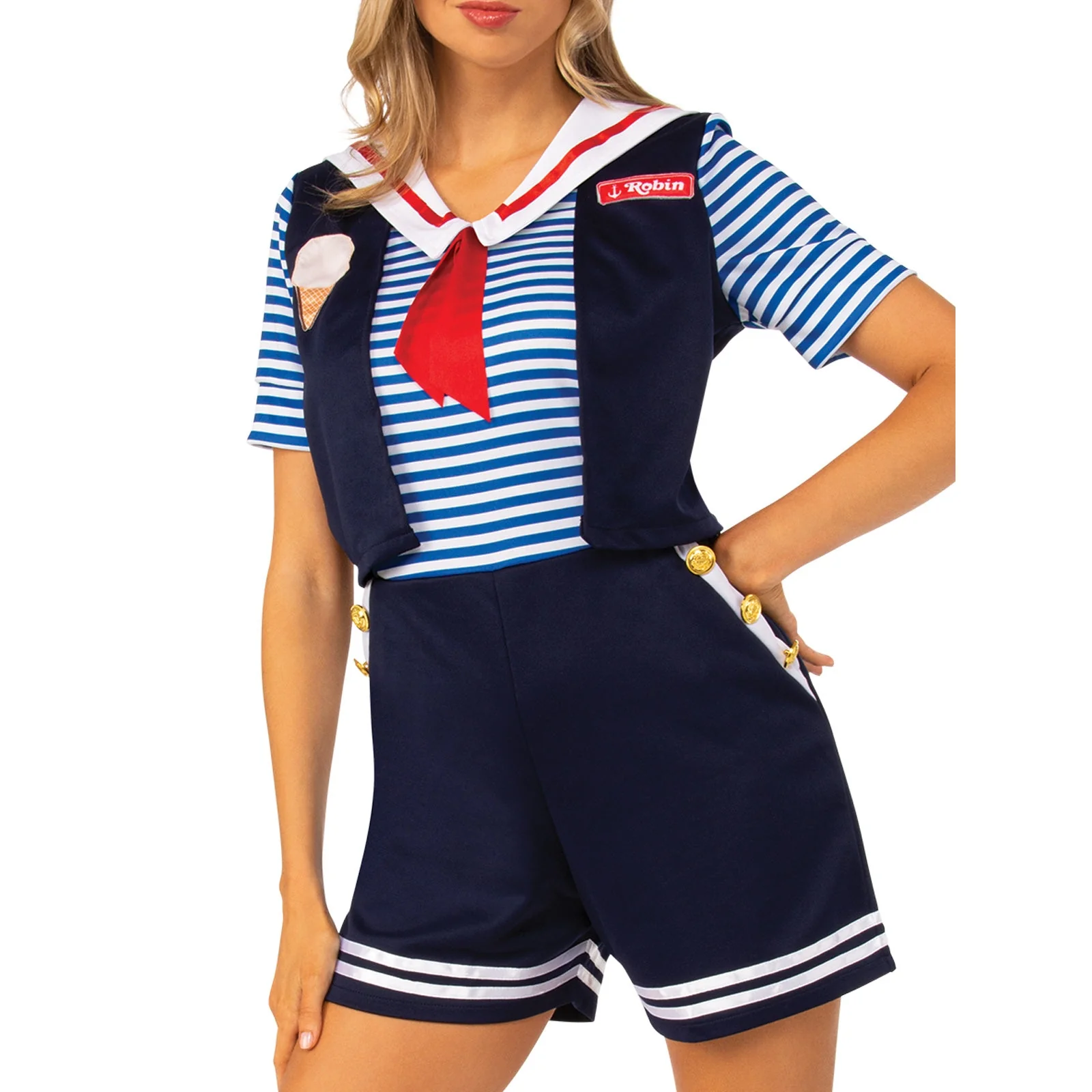 Robin Scoops Ahoy Costume – Stranger Things, Adult - Image 3