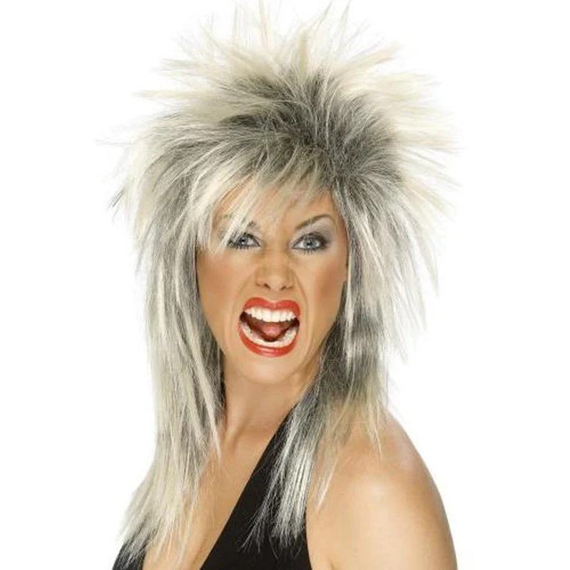 Rock Diva Wig - Blonde & Black