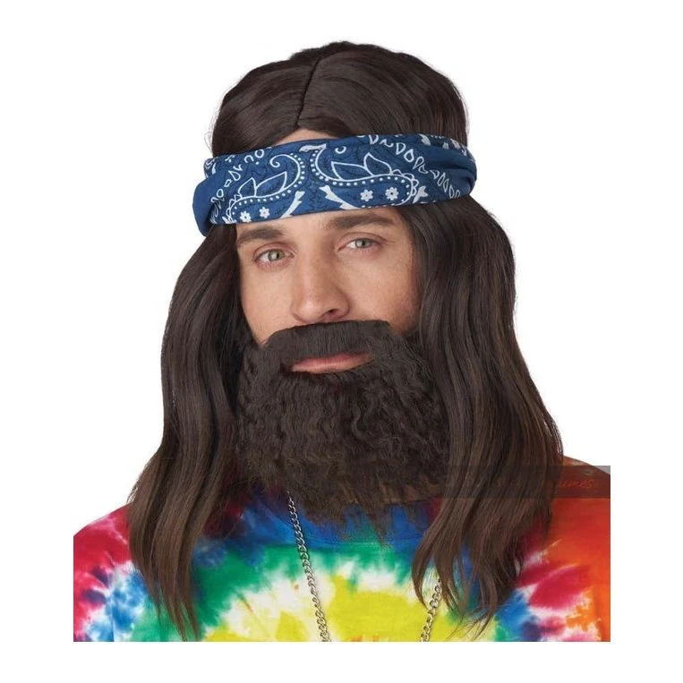 Roll It Up Wig, Beard & Moustache