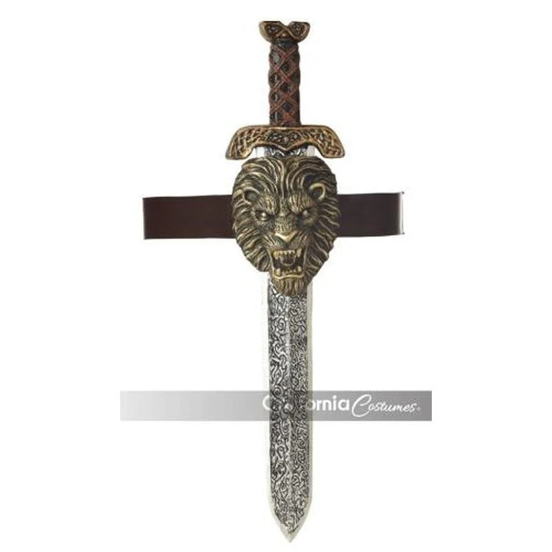 Roman Sword With Gold Lion Sheath