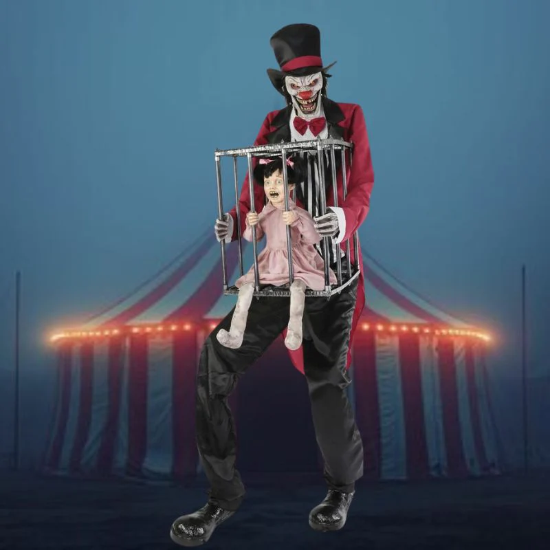 Rotten Ringmaster With Kid In Cage
