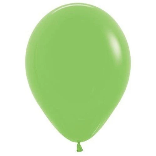 Round Balloon 30cm Lime Green, Uninflated