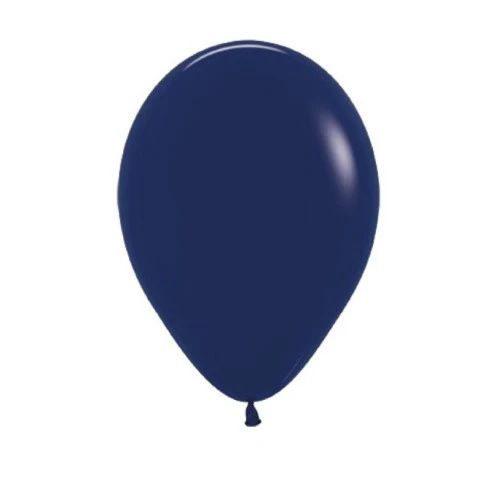 Round Balloon 30cm Navy Blue, Uninflated
