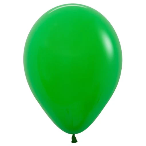 Round Balloon 30cm Shamrock Green, Uninflated