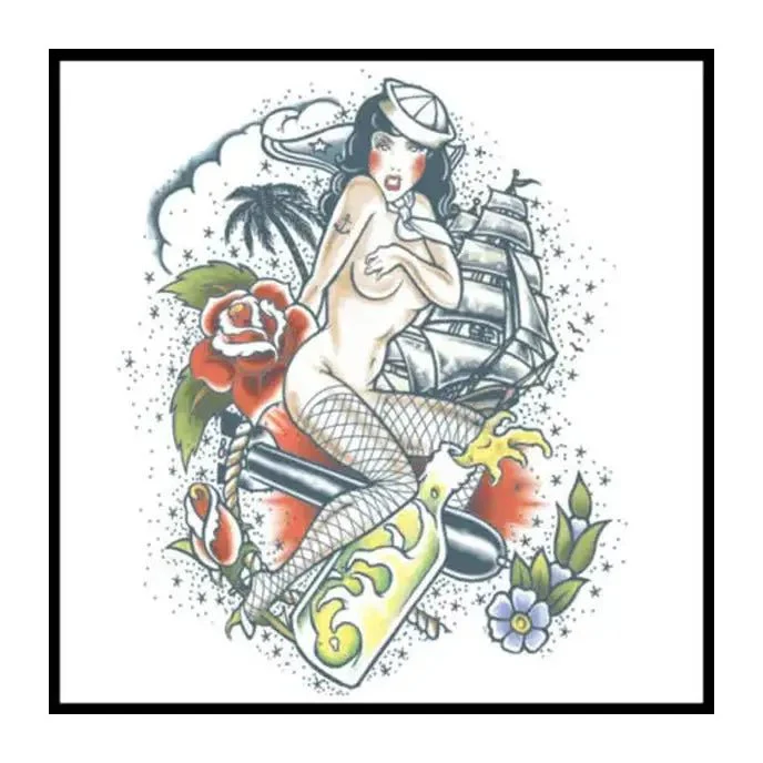 Sailor Extra Large Temporary Tattoos