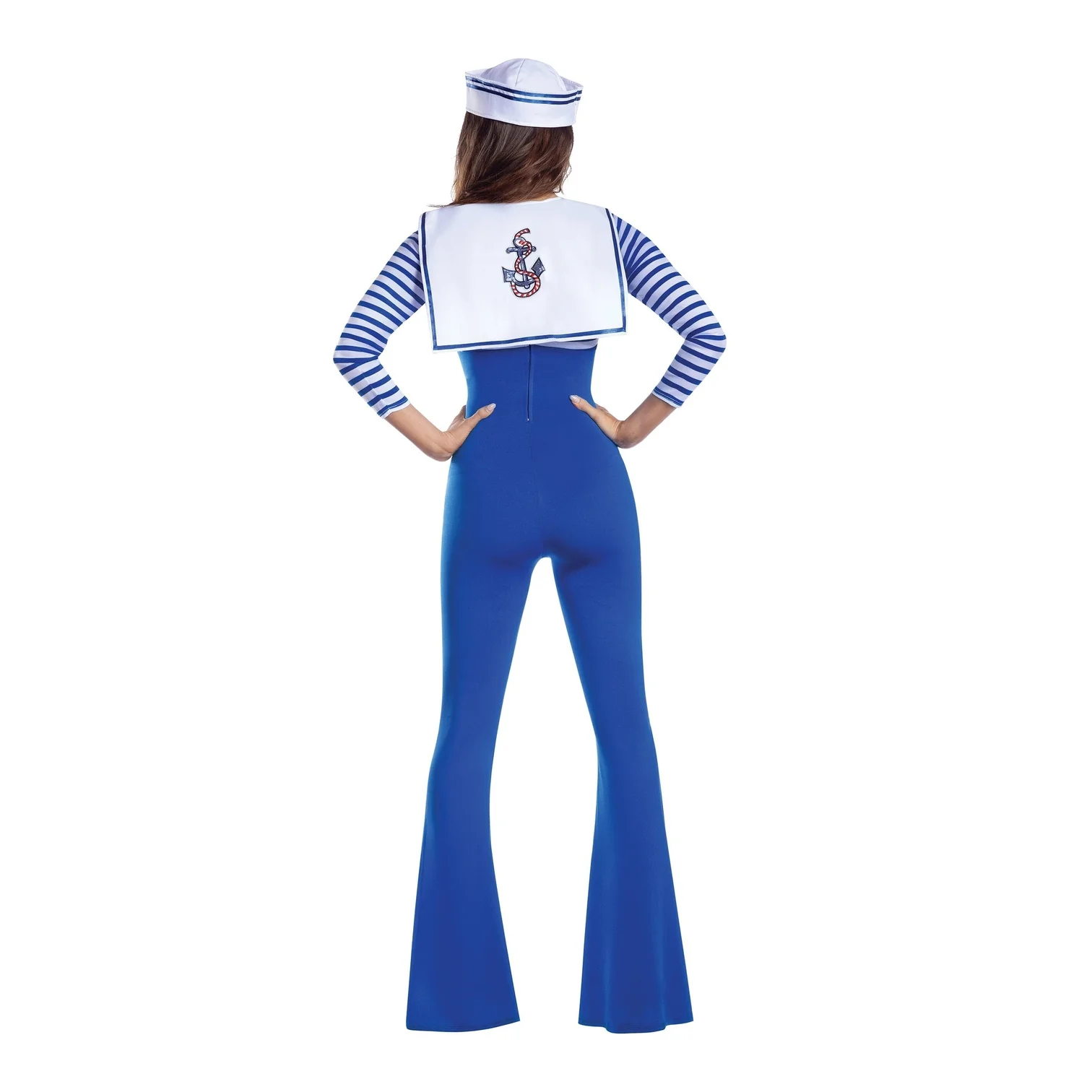 Sailorette Bellbottom Jumpsuit Women’s Costume - Image 2