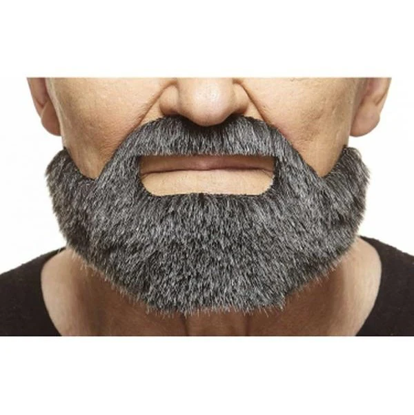 Salt And Pepper Half Beard And Moustache