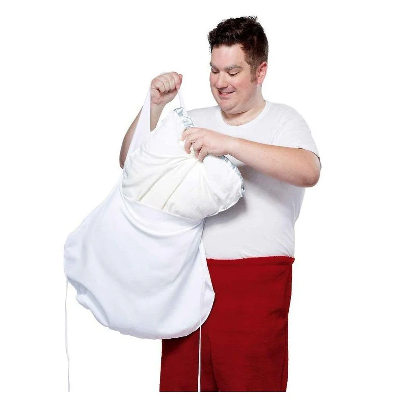 Santa Belly Stuffer, White - Image 3