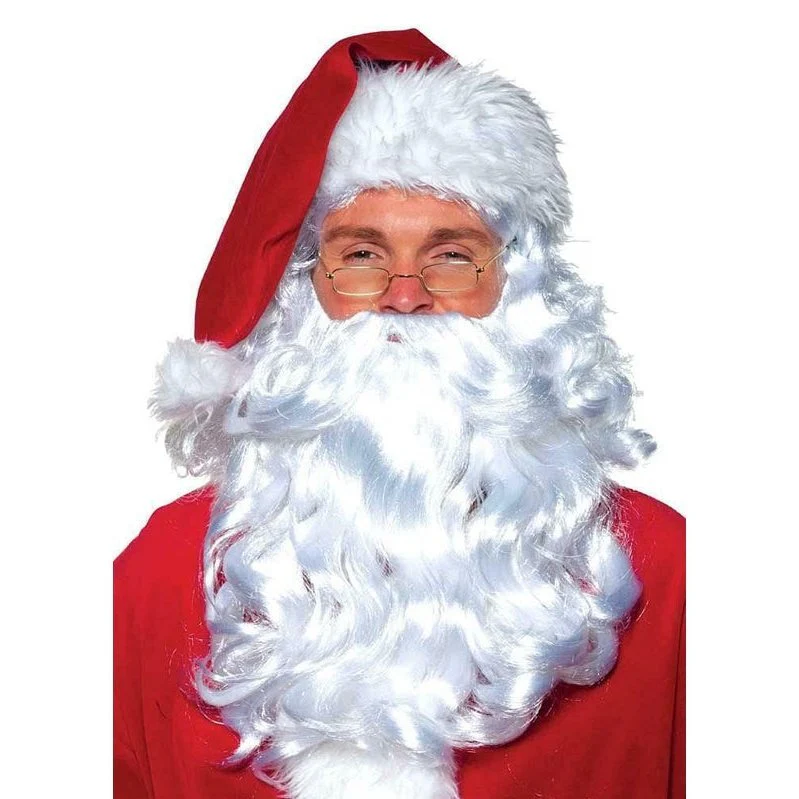 Santa Wig And Beard Set (Uw)