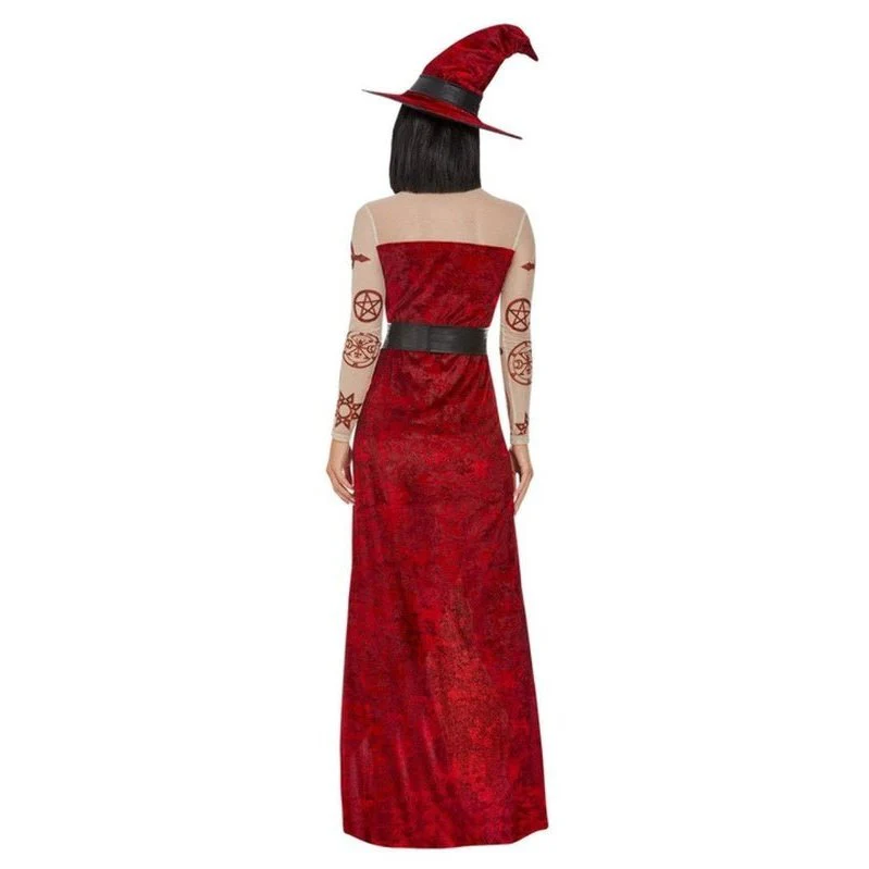 Satanic Witch Costume, Red - Image 3