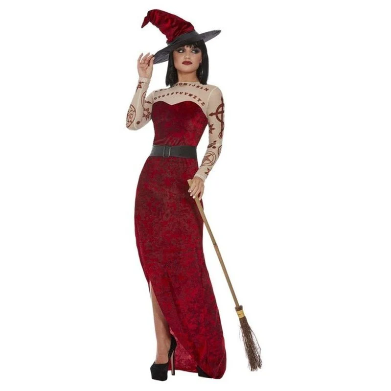 Satanic Witch Costume, Red - Image 4