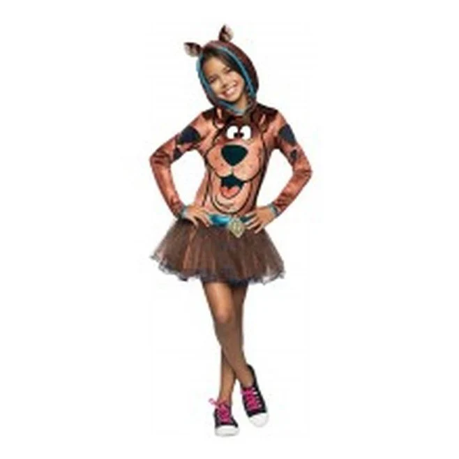 Scooby Girls Hooded Costume Size S
