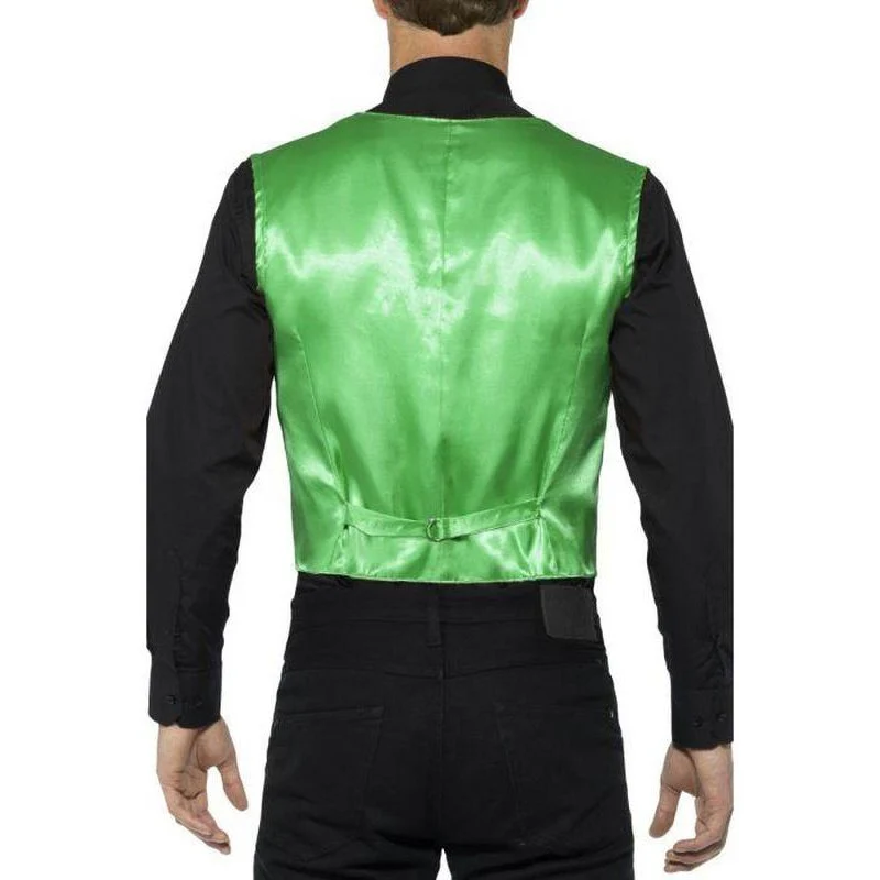 Sequin Waistcoat, Green - Image 3