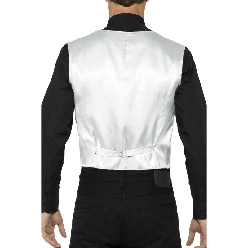 Sequin Waistcoat, Silver - Image 3