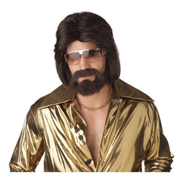 Sexy 70's Man Wig, Beard & Moustache