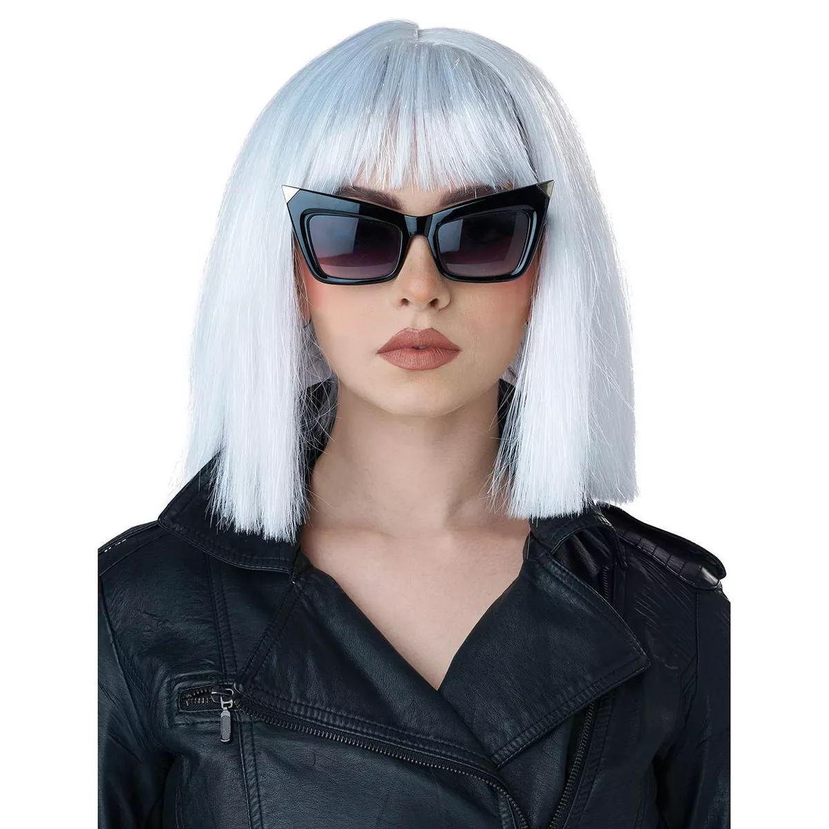 Shimmering White Cosplay Bob Wig