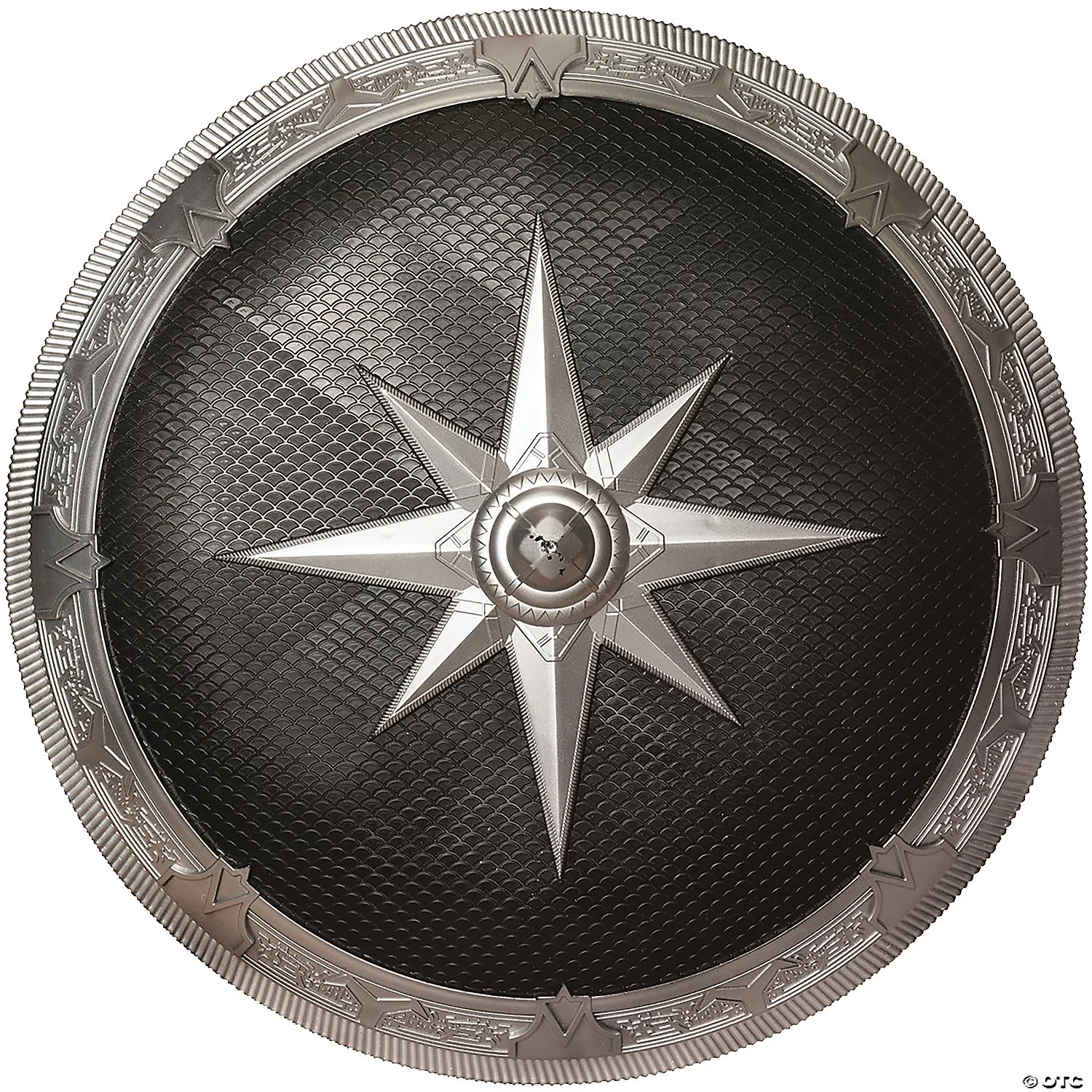 Silver and Black Foam Shield