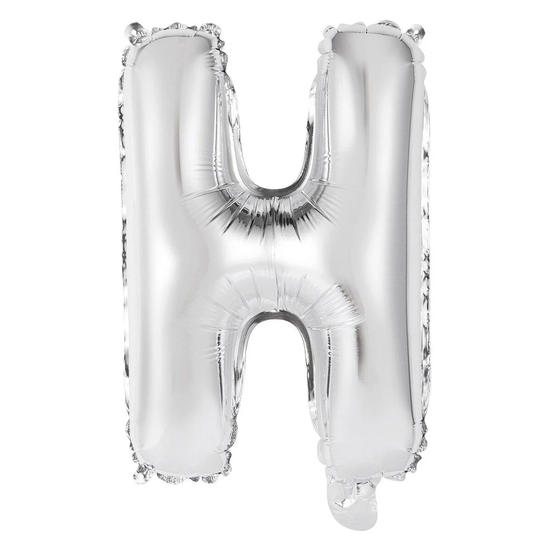 Silver Letter H Foil Balloon - 35cm