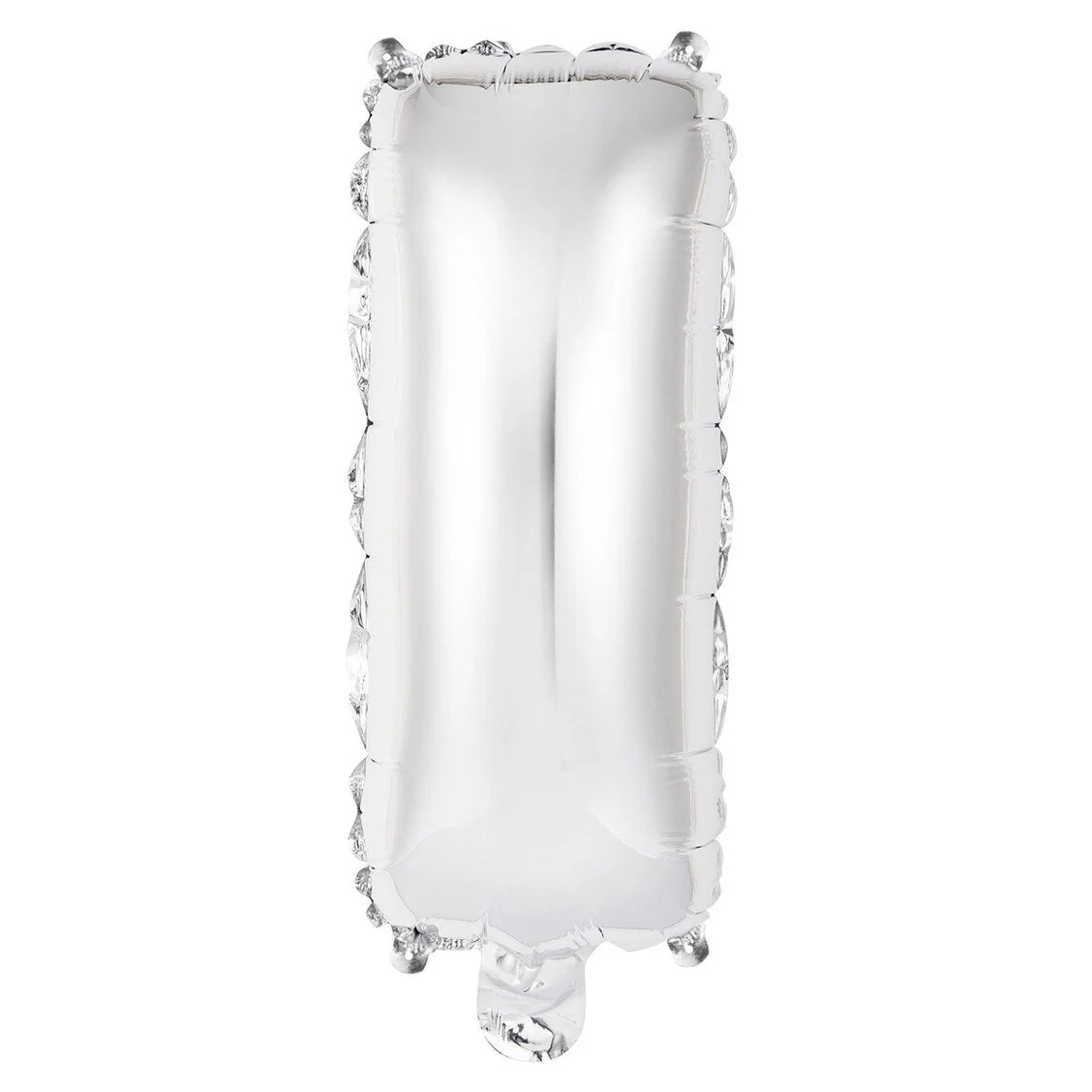 Silver Letter I Foil Balloon - 35cm